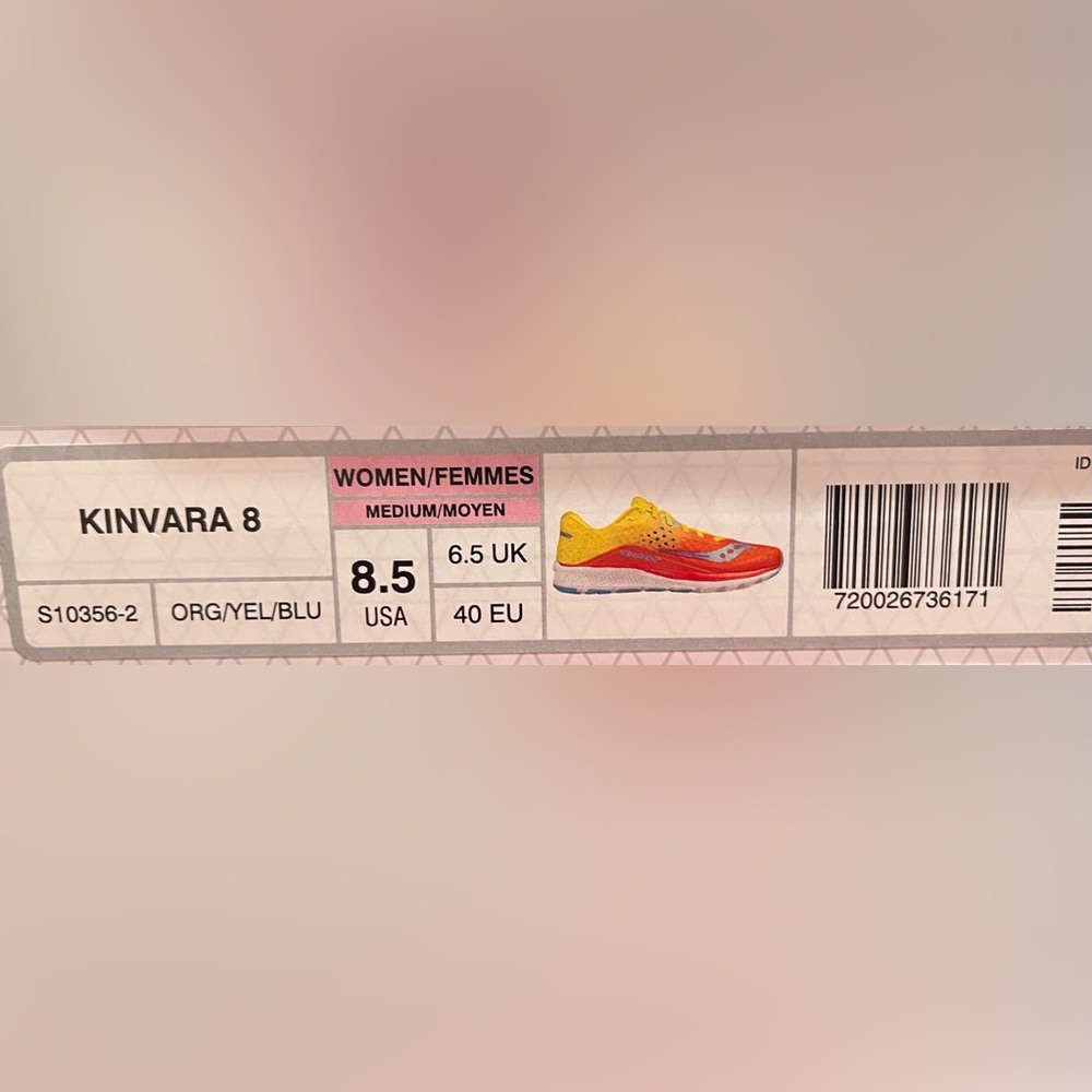 Saucony Kinvara 8 Orange/Yellow/Blue - Picture 7 of 7